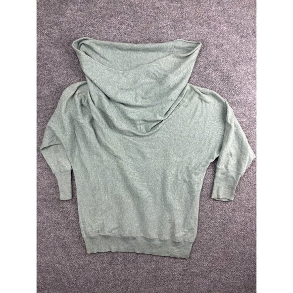 Anthropologie Sweaters - Moth Anthropologie Sweater Women's Medium Green Knit 3/4 Sleeve Cowl Neck